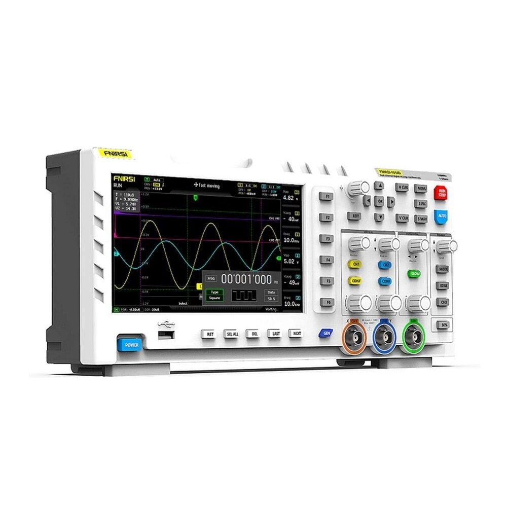 7 Inch TFT LCD Display Screen 2 In 1 Dual Channel Input Storage Oscilloscope Digital Signal Generator