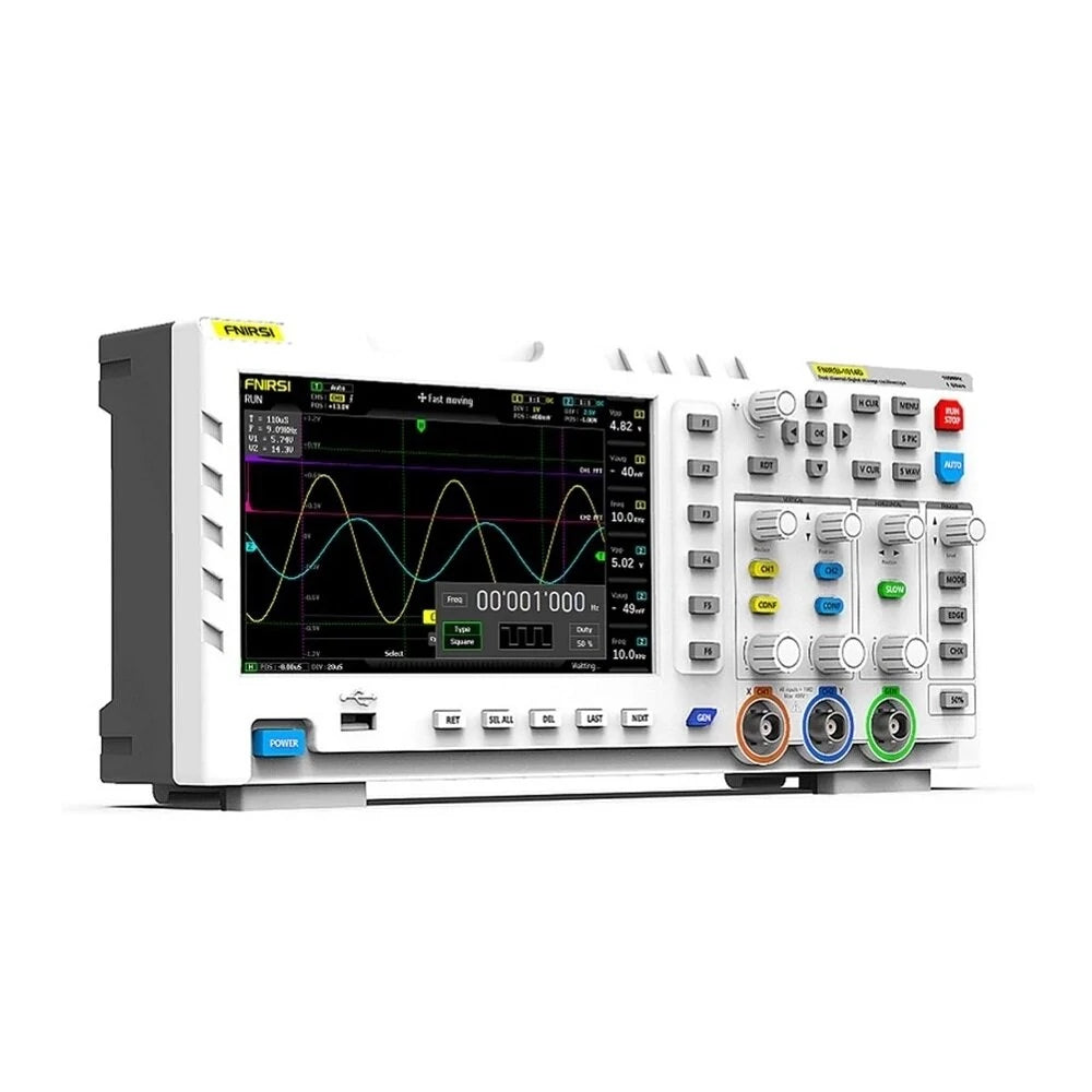 7 Inch TFT LCD Display Screen 2 In 1 Dual Channel Input Storage Oscilloscope Digital Signal Generator