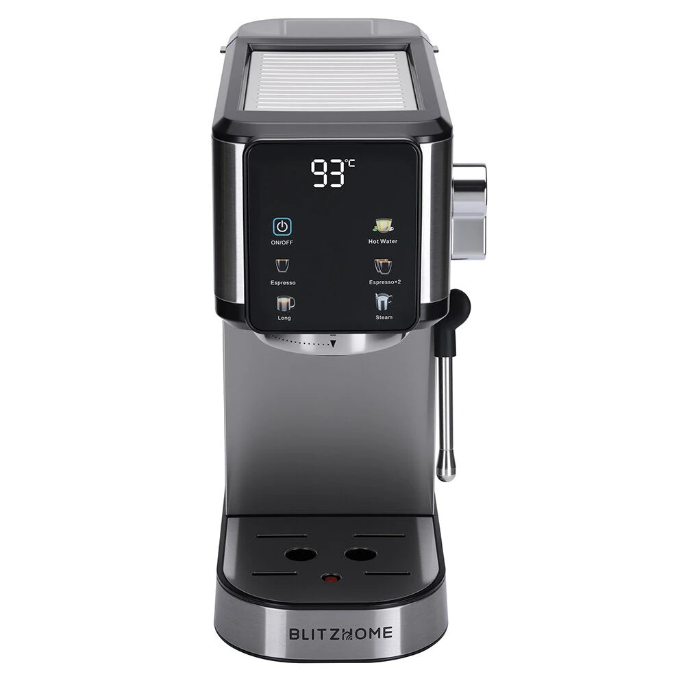 Semi-Automatic Espresso Coffee Machine 20Bar 1350W with Touchscreen Control Cup Warmer 1L Removable Water Tank