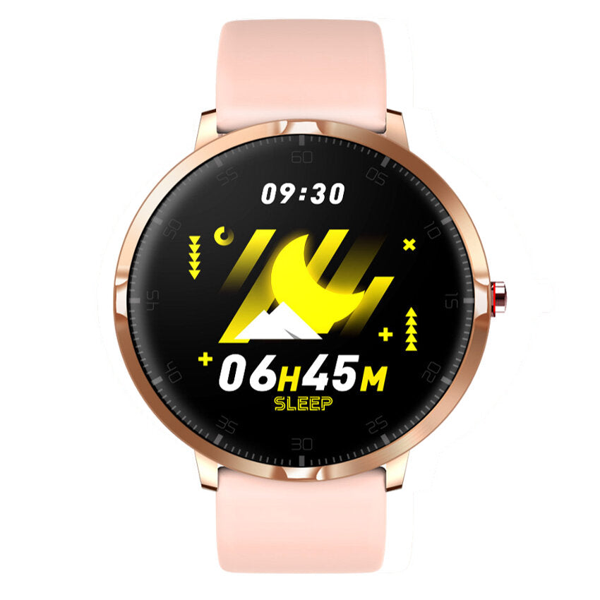 1.3' Full Touch Screen Super Slim Wristband IP68 Fashion UI Blood Pressure HR Monitor Long Standby Brightness Music Camera Control Smart Watch