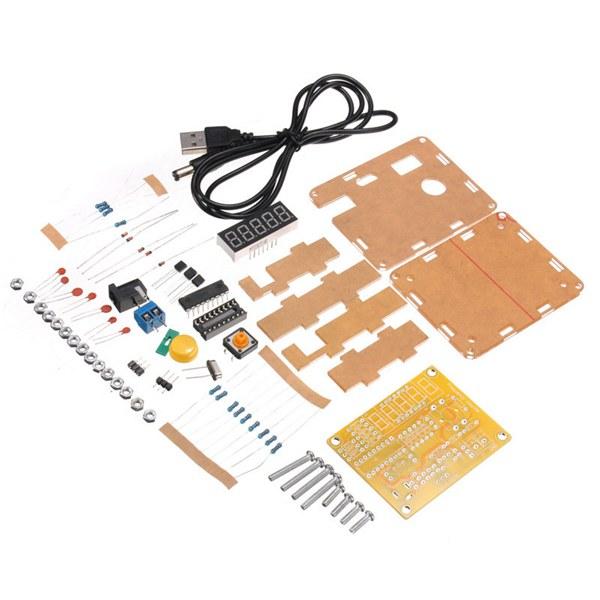 5Pcs DIY Frequency Tester 1Hz-50MHz Crystal Counter Meter With Housing Kit