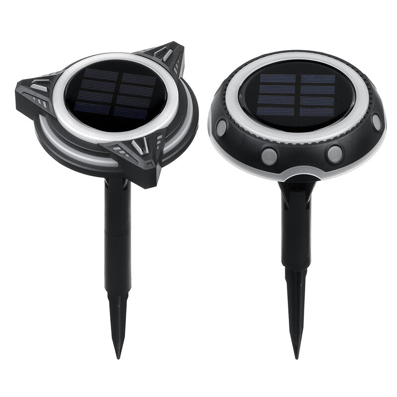 LED Solar Underground Lights Outdoor Waterproof Plastic Garden Decoration Lights Lawn Landscape Lights