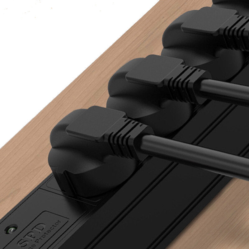 Cabinet Power Socket 6-bit 10A Switch + Flashing Protection Multi-purpose Hole 3 Meters