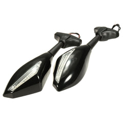 Motorcycle Rear View Mirror with LED Turn Signal