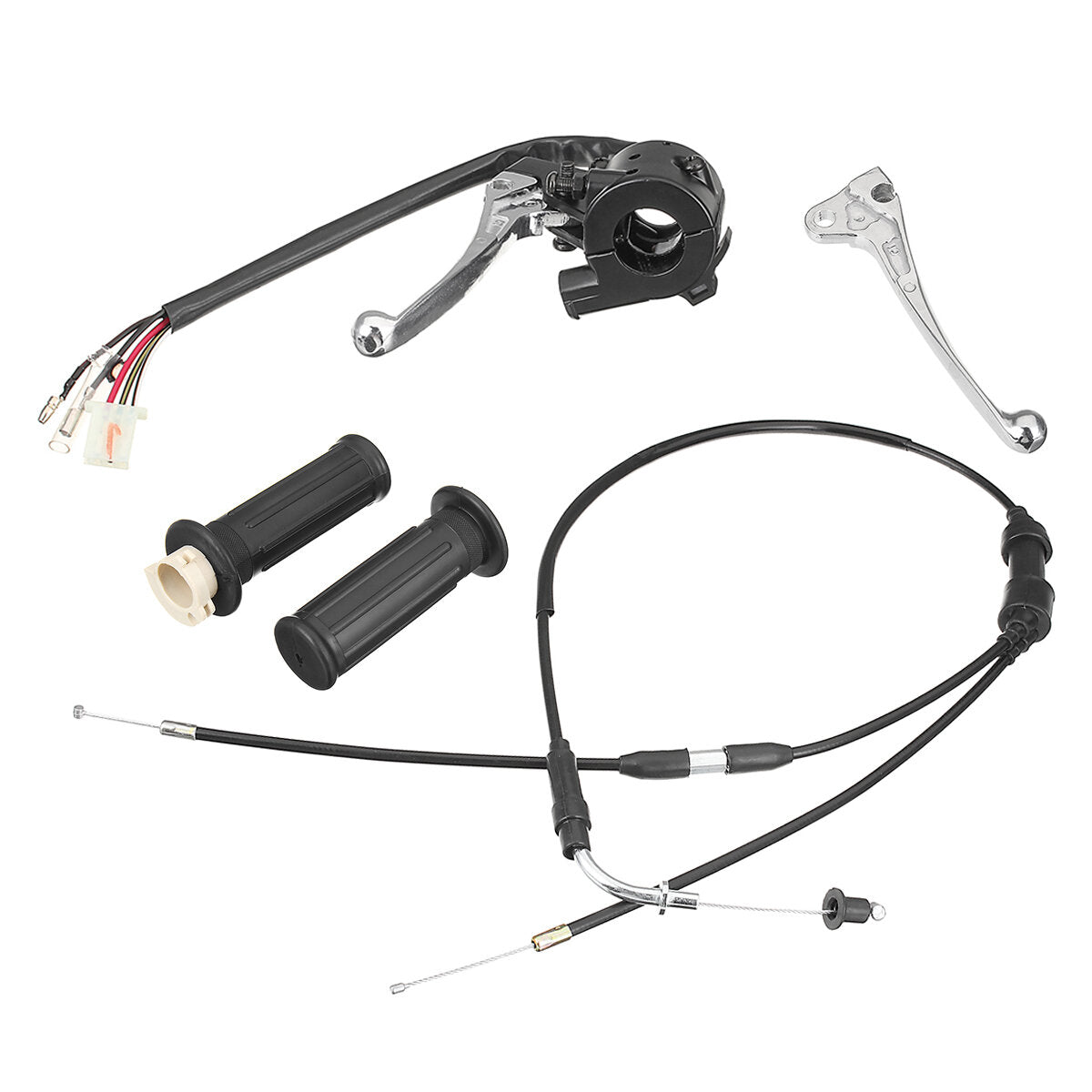 Brake Lever Hand Grips Throttle Cable Kits