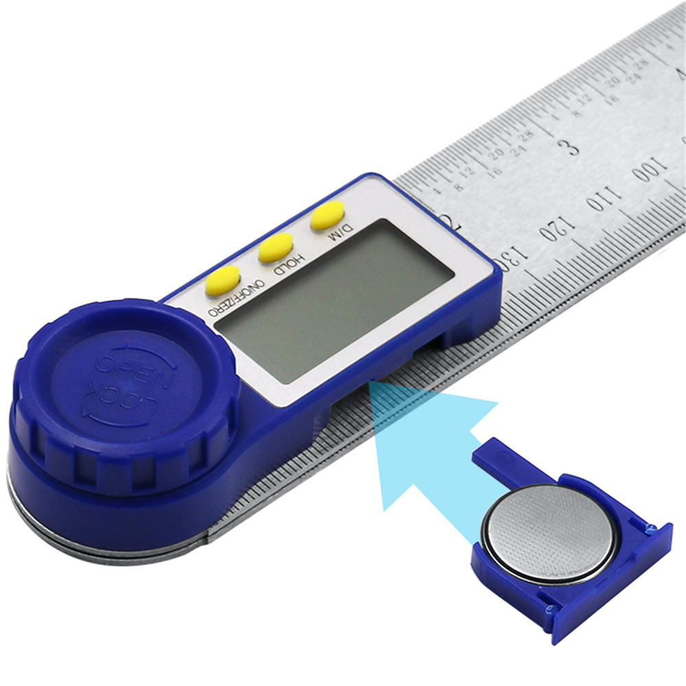 0-200mm Digital Meter Angle Inclinometer Digital Angle Ruler Electron Goniometer Protractor