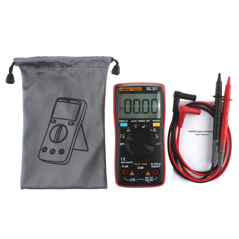 True RMS Wave Output Digital Multimeter AC DC Current Volt Resistance Frequency Capacitance Test