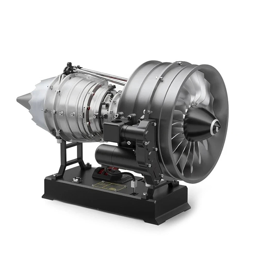 Turbofan Engine Model Assembly Kit with Built-in Battery Magnet Creative Desktop Ornaments Physics Experiment Science Education Toys