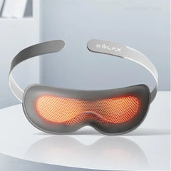 Graphene Heated Eye Mask - Full Shading Relaxing Sleep Aid, Light Gray, Travel-Friendly, 5V, 110g