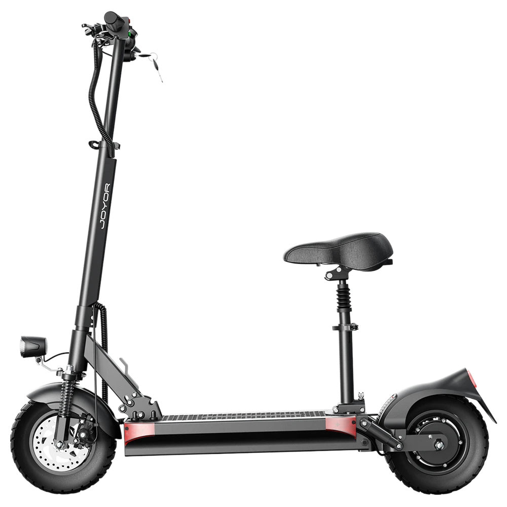 Electric Scooter With Seat 48V 18Ah 500W Recommended Top Speed 25KM/H 10inch Folding Moped Electric Scooter 60KM Mileage Max Load 120Kg