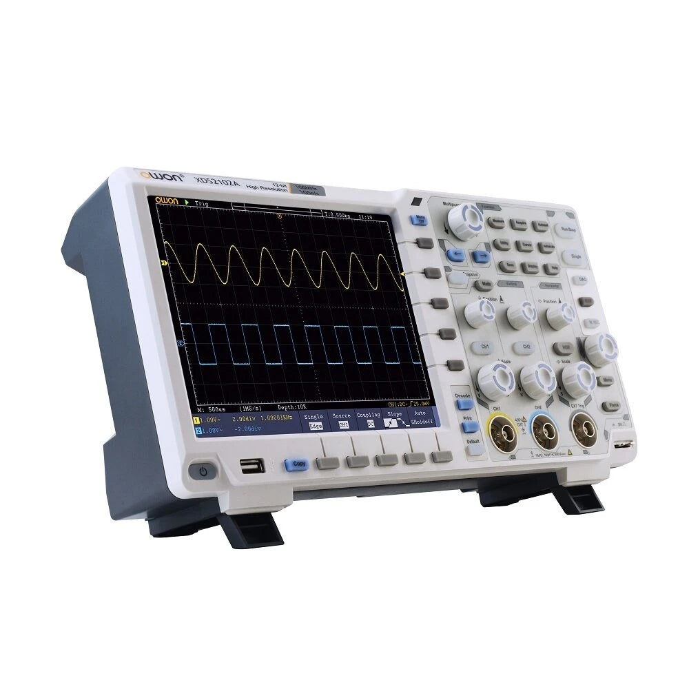 100MHz Digital Storage Oscilloscope, 2 Channels, 12-Bit Resolution, 1GS/s Sampling & 8-Inch LCD Display