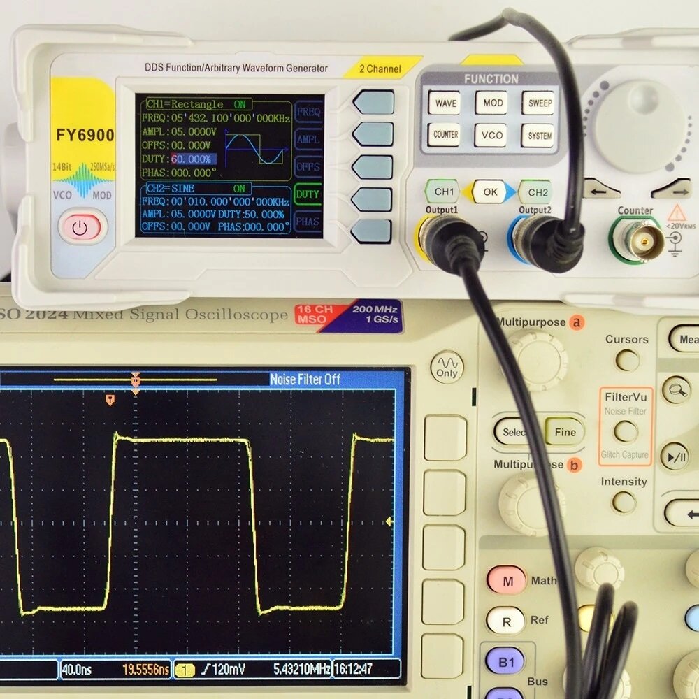 100MHz Signal Generator High Precision Digital DDS Dual-channel Function Signal/Arbitrary Waveform Generator