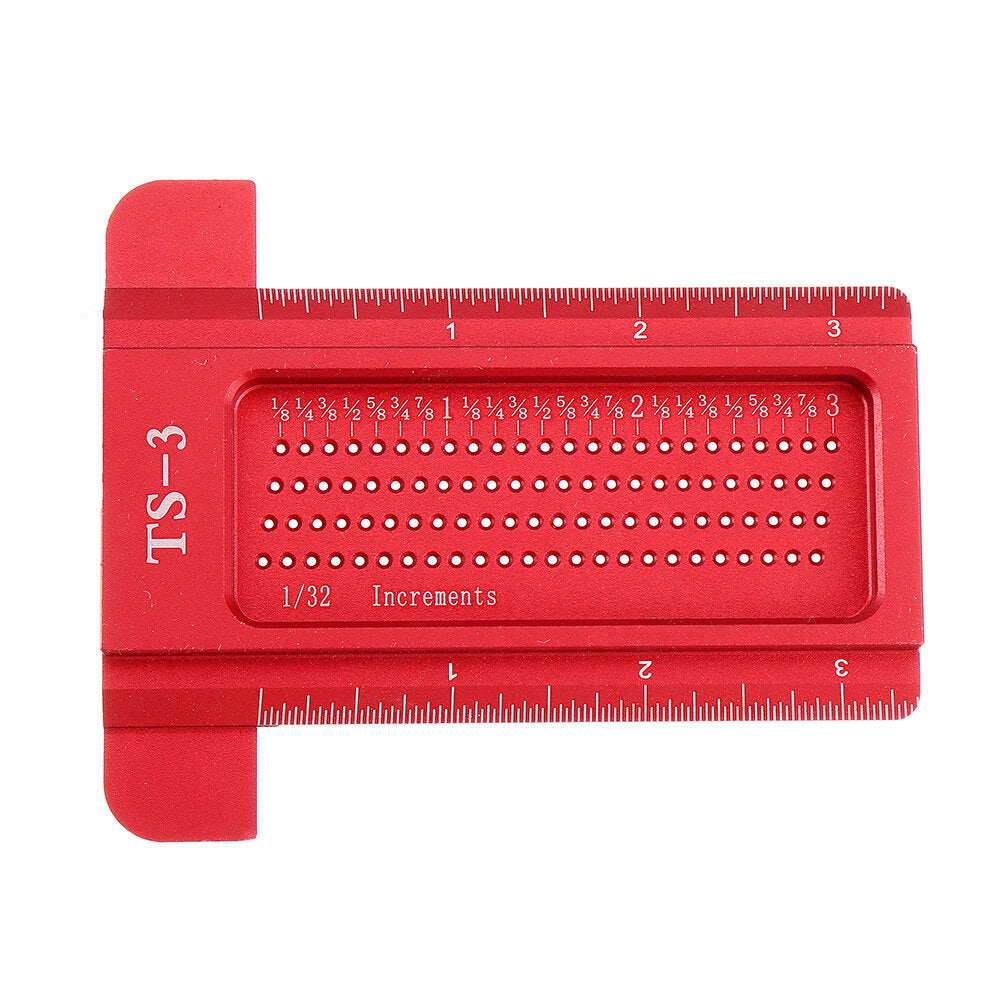 Aluminium Alloy TS 3 to 8 Inch Hole Positioning Measuring Ruler Precision Marking T Ruler