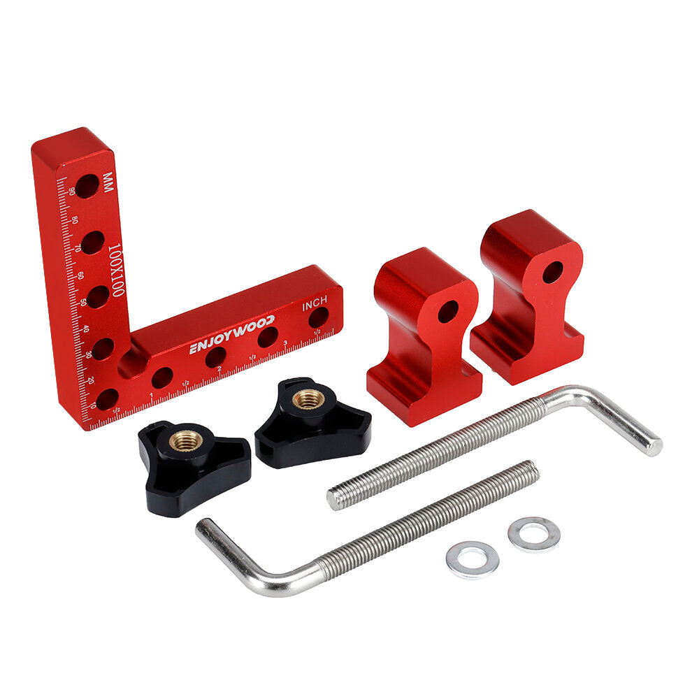 6PCS Right Angle Positioning Clamp Set - Precision 90 Degree Woodworking Clamps for Efficient Projects