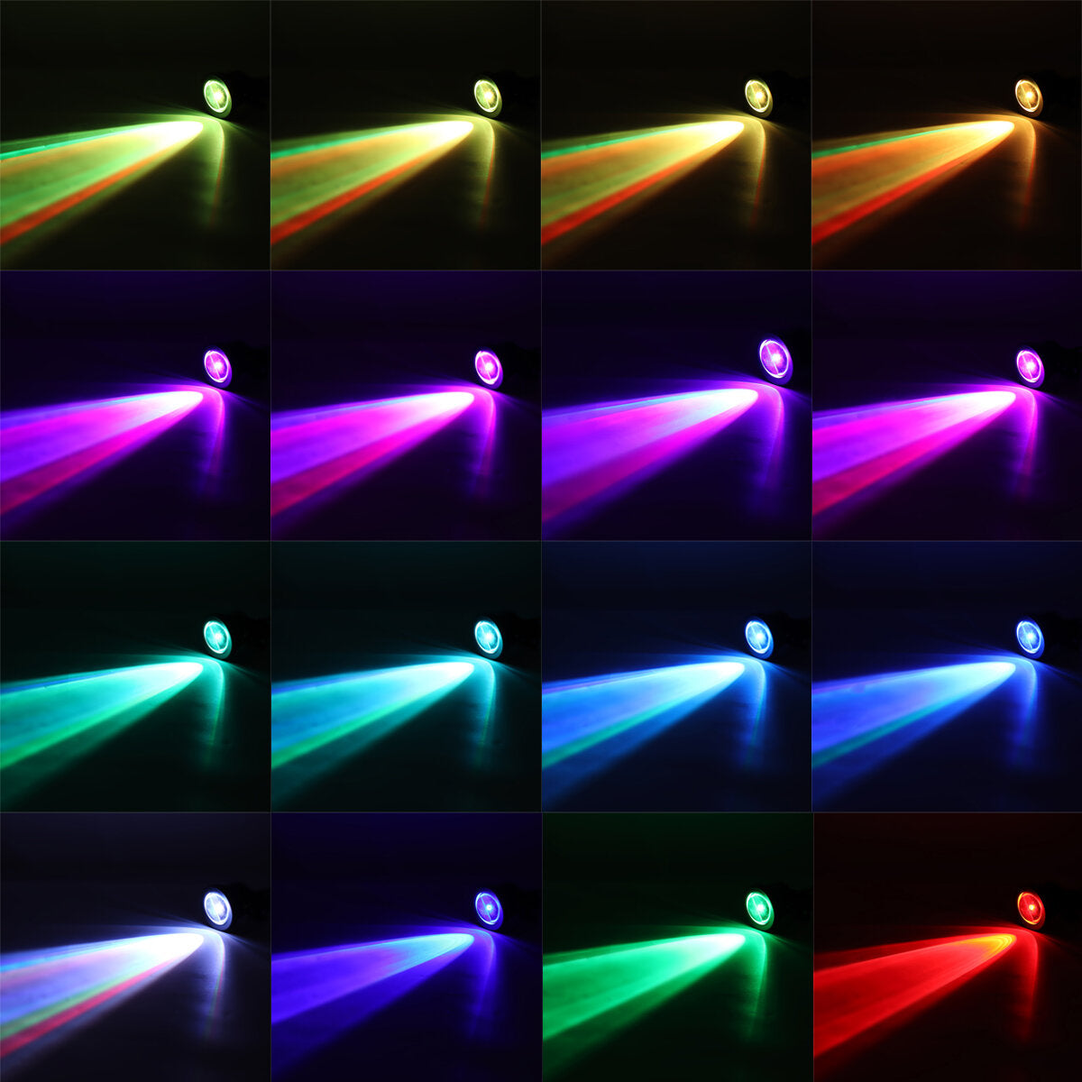 DC12V 10W RGB LED Underwater Light Waterproof Fountain Pool Spotlight With Remote Control
