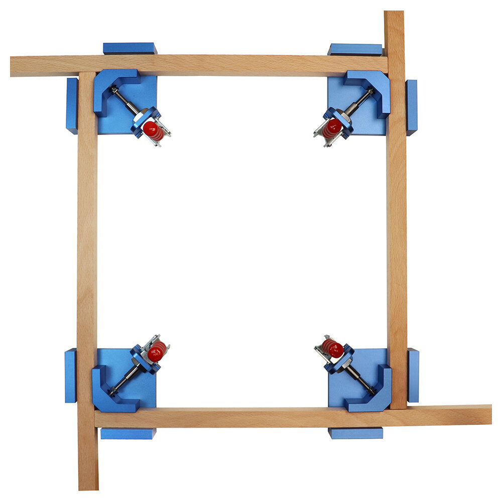 CNC Machined Angle Clamp, Fast Clamping, High Precision, Aluminum Alloy, 9-30mm Thickness, Blue & Red, Corrosion Resistant