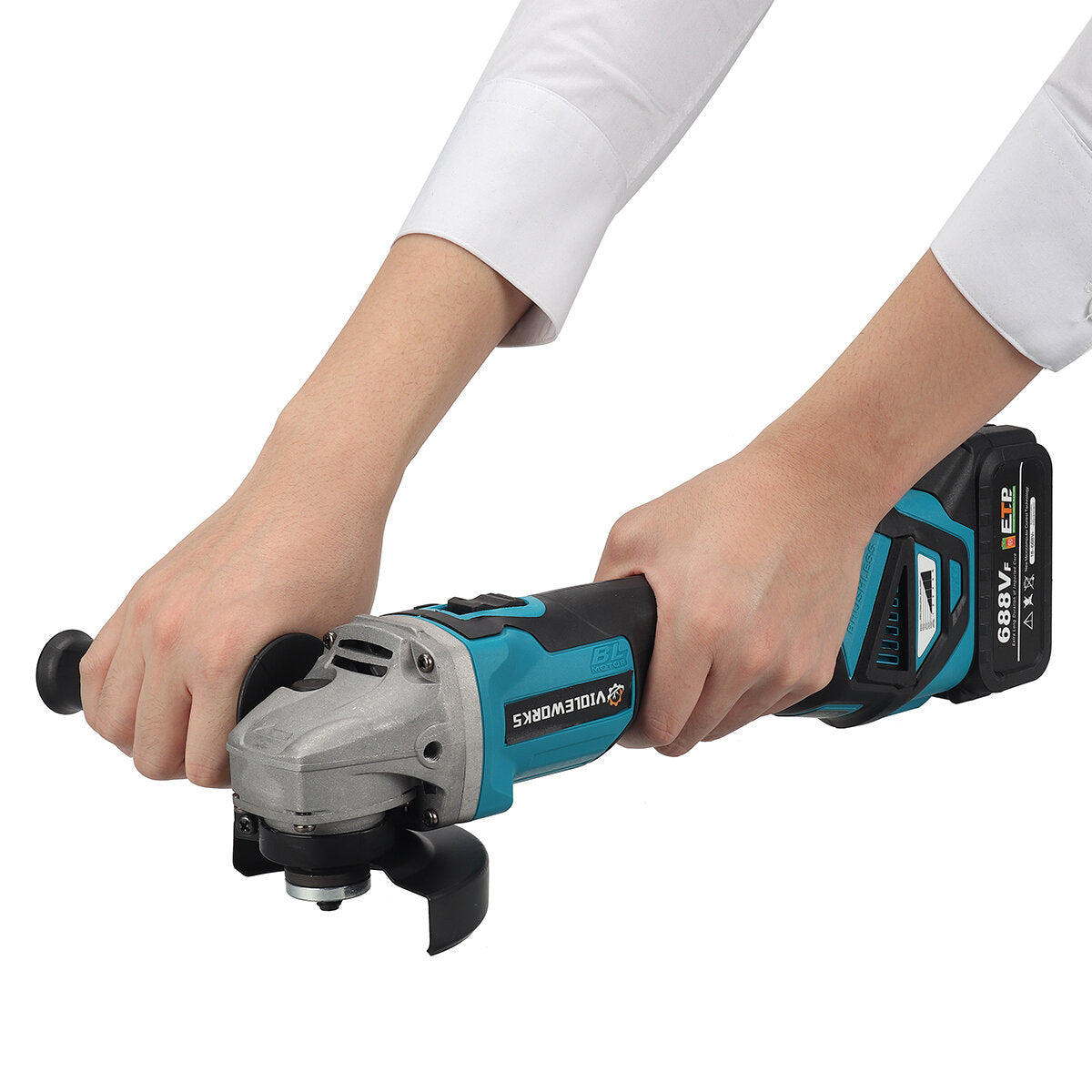 2 IN 1 Brushless lithium Battery Six-Speed Speed Regulation Polisher Angle Grinder 18V Battery