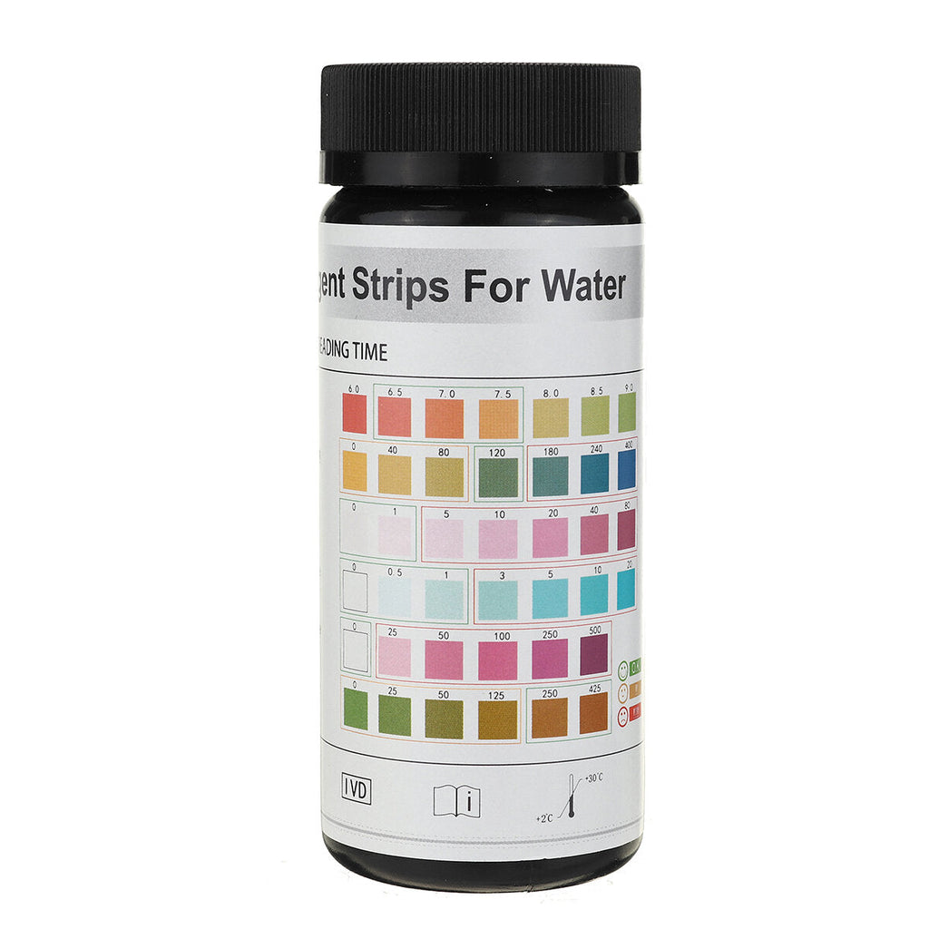 50/100pcs 6 In 1 Swimming Pool PH Test Strips Paper Residual Chlorine PH Value Alkalinity Water Quality Tester