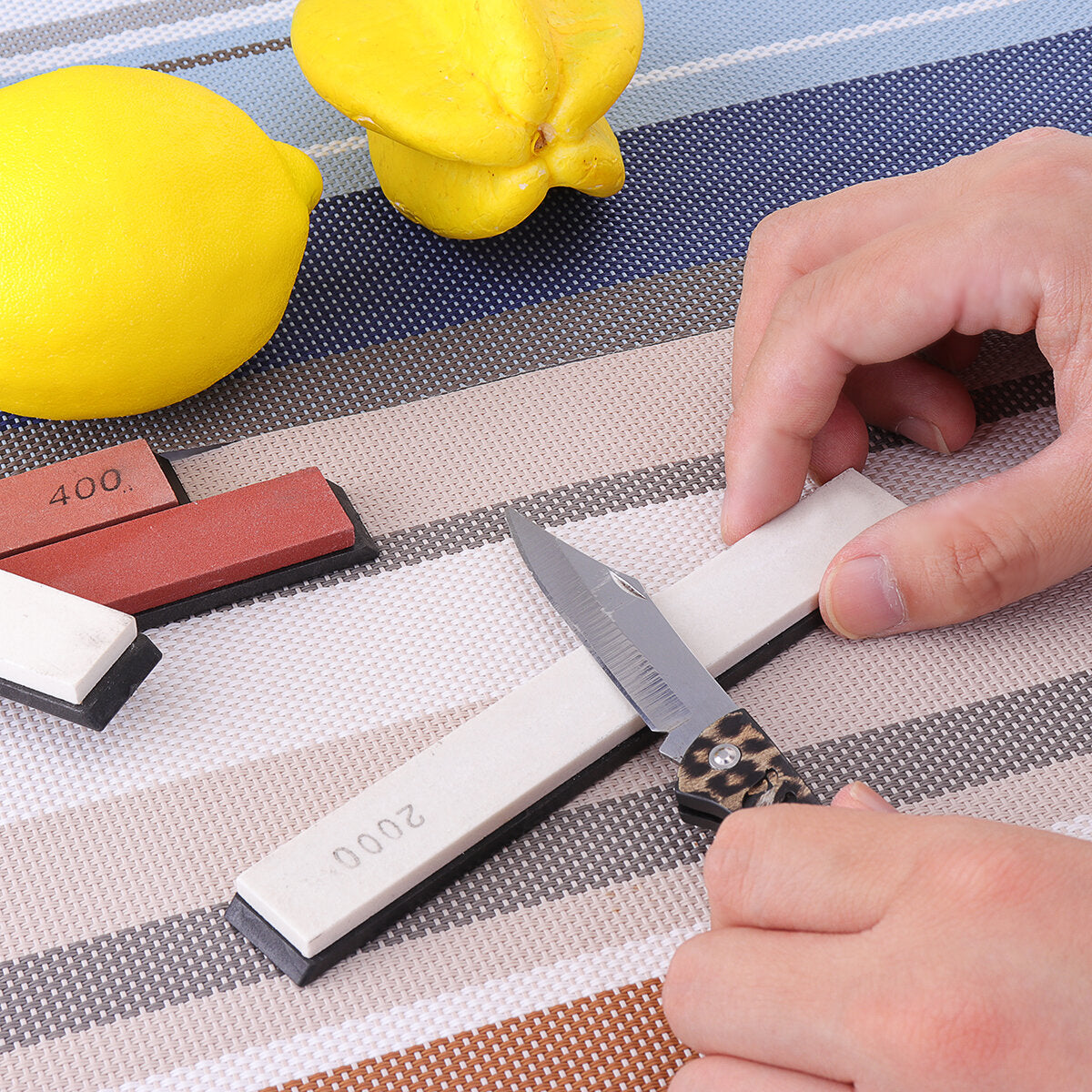 6 Pcs Sharpening Stone Set Whetstone Set Oilstone Grindstone Polishing Sharpener Sander