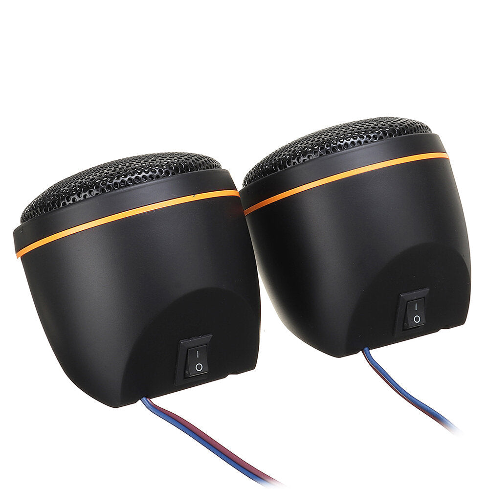 2Pcs WEAH-6670 30W Car External Midrange Mid-range Small Speakers Hi-Fi High-Fidelity Speakers