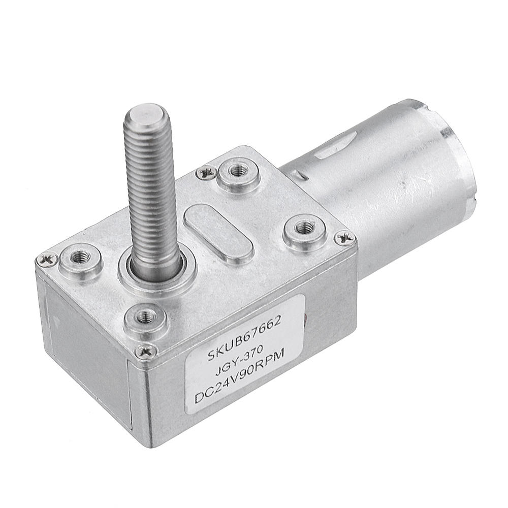 DC 24V Self-locking Worm Gear Motor 10/30/90/150RPM Gear Turbine Reduction Motor