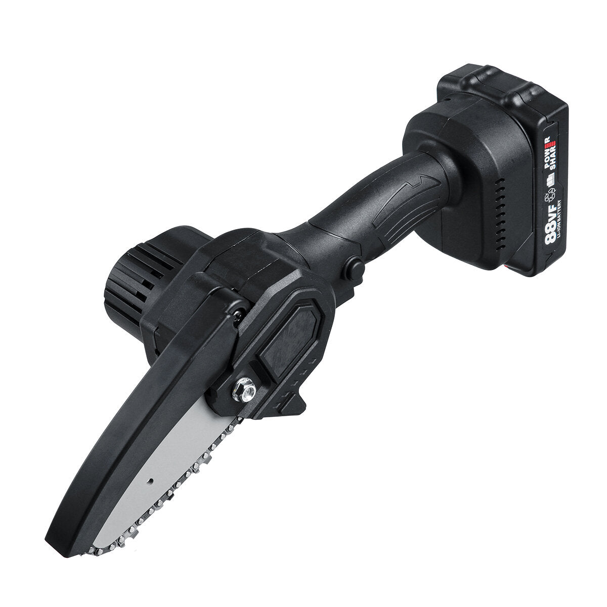 21V Cordless Electric Chainsaw Chain Saw Handheld Garden Wood Cutting Tool with Battery