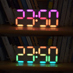 Large Size Rainbow Color Digital Tube DS3231 Clock DIY Kit