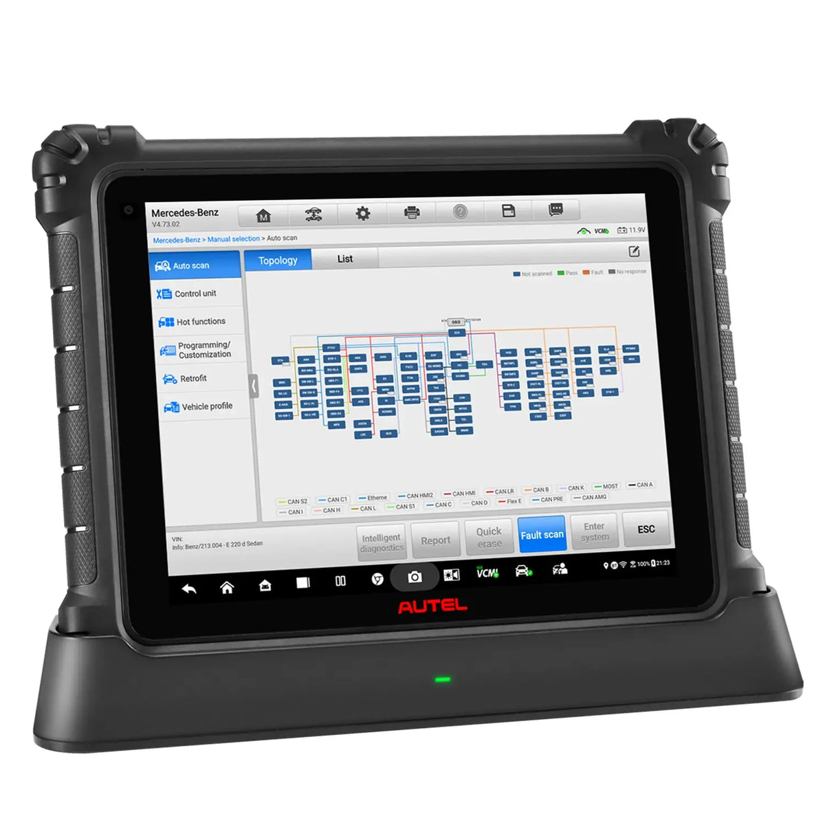 Ultra EV Advanced Diagnostics Tool High Voltage System Battery Pack Analysis Online ECU Programming Coding 5-in-1 VCMI RP1210 J2534 CAN FD