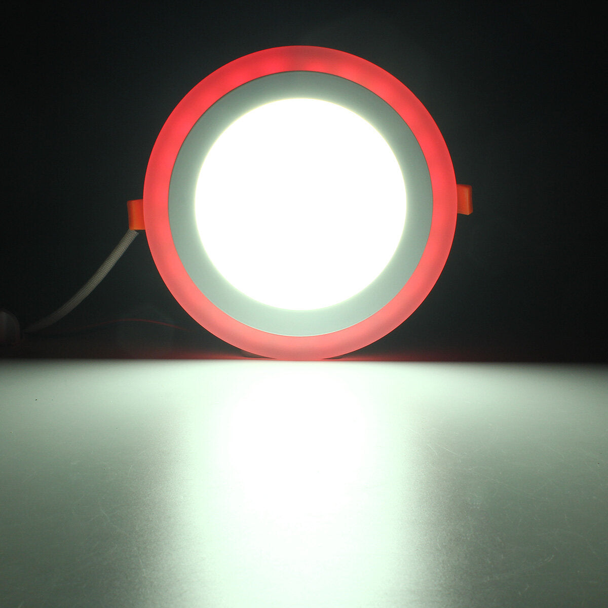 12W RGB Dual Color LED Recessed Ceiling Round Panel Down Light Lamp AC85-265V