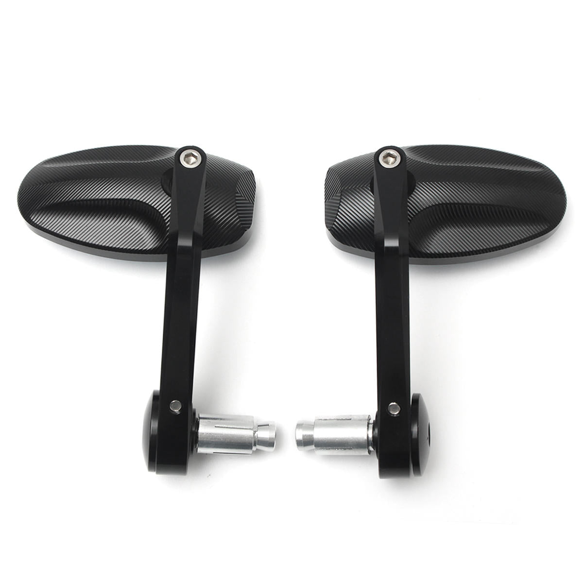 Motorcycle Bar End Rearview Side Mirrors For 7/8inch 22mm Handlebar Moped Dirt Bike