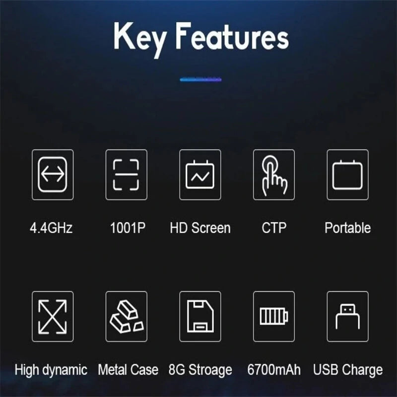 50KHz-4400MHz Vector Network Analyzer 7 inch Touch Screen 100db Dynamic NanoVNA Vector Network Analyzer