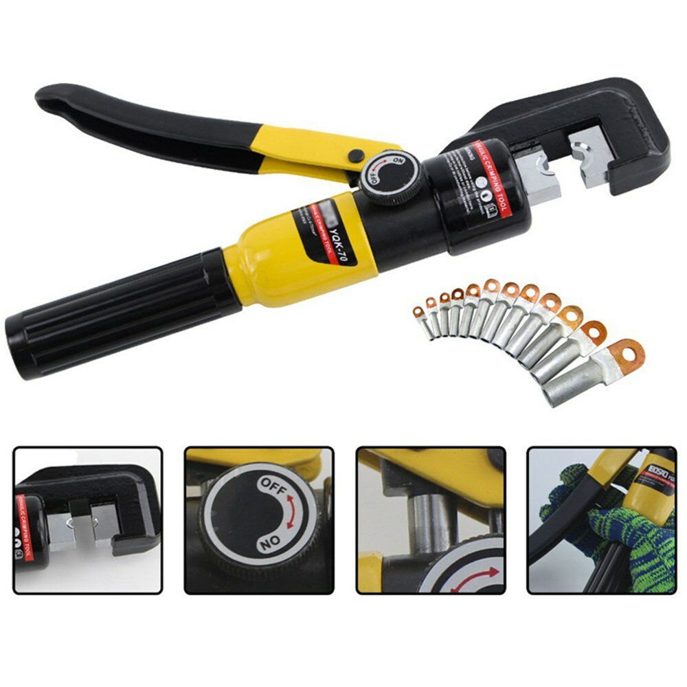4-70mm Fast Press Pliers Manual 8T Pliers Hand Tools 10mm Max Stroke