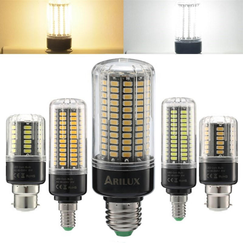 E27 E14 B22 5W 7W 9W 12W 15W 20W No Flicker Constant Current LED Corn Light Bulb AC85-265V