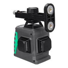 3D 12 Lines Laser Level Self-Leveling 3x360 Green/Blue Light + Bracket + Holder