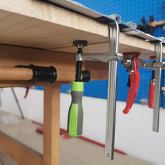 Screw Action Arm Guide Rail Clamp - 2PCS, Alloy Steel, 180kg Clamping Force, Compatible with MFT Table, Durable & Corrosion-Resistant