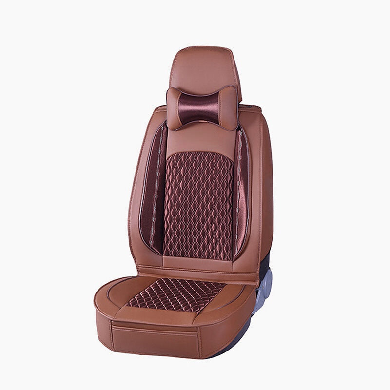 5D Car Seat Cover Breathable PU Leather Full Surround Universal Seat Protector Set