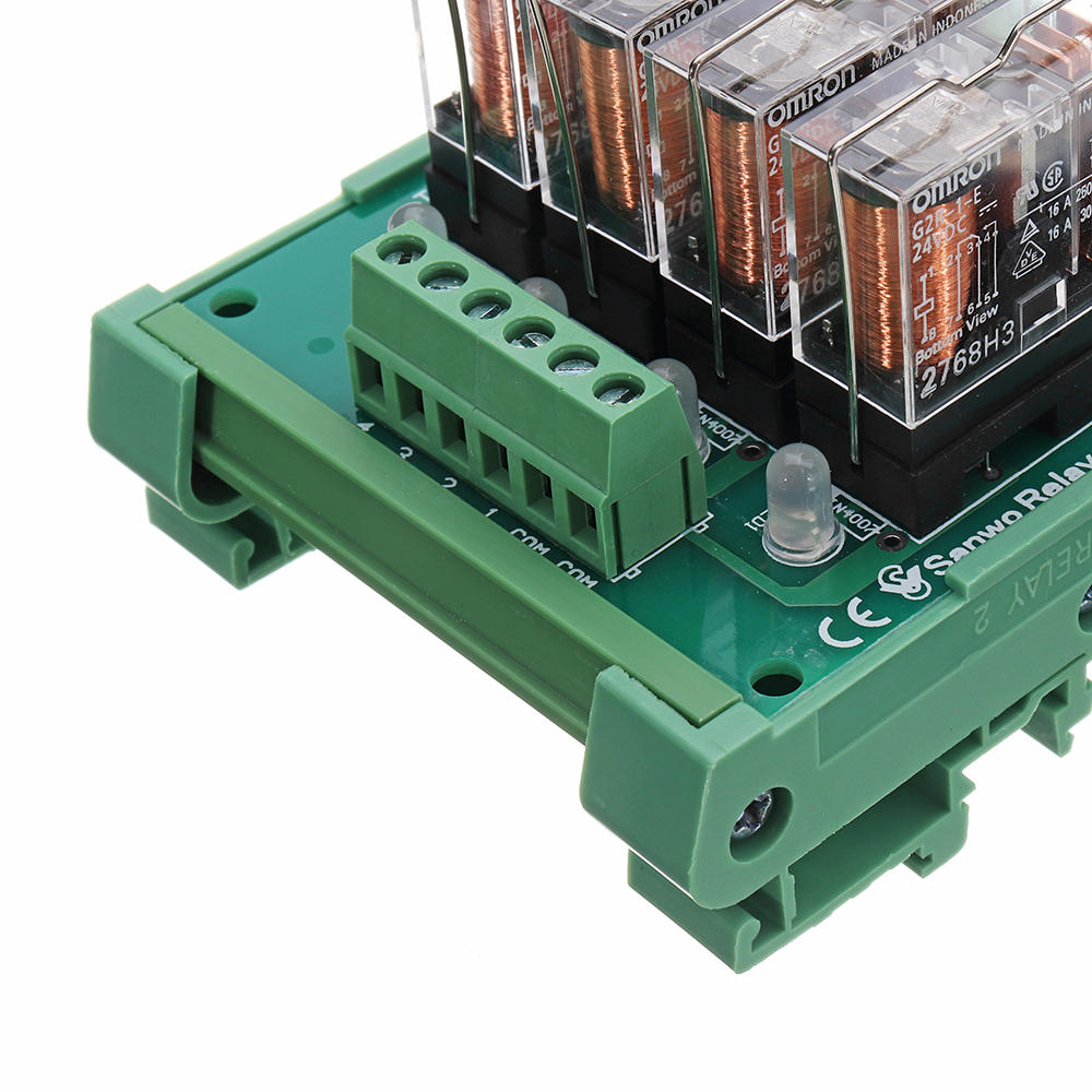 4 Channel Relay Module PLC Amplification Board Controller With Indicator Light DC 24V