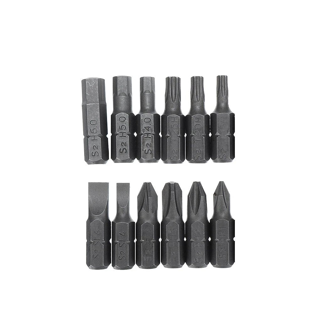 12 in 1 1300mAh Electric Screwdriver Magnetic Suction One Button Design with 3 LED Shadowless Lights