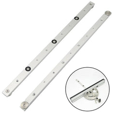 Aluminium Alloy Miter Bar for Table Saw - 450mm Adjustable Runner, Silver, Durable, Universal Mounting Holes