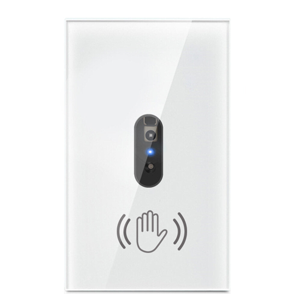 Smart Wall Light Infrared Sensor Switch No-contant Glass Screen Panel On Off US/EU 110V 220V 10A Electrical Power