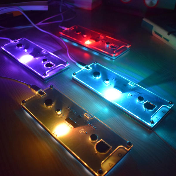 DIY 6 Digit LED Large Screen Two-Color Digital Tube Desktop Clock Kit Touch Control