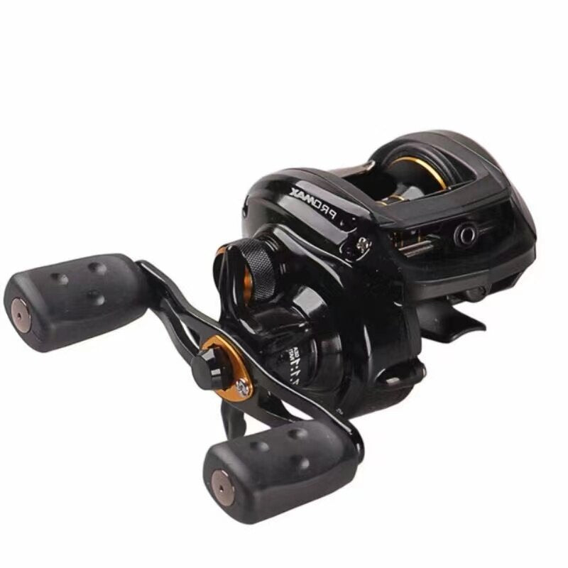 Fishing Reel Metal Long Casting Reel Super Smooth Double Brake Left and Right Hand Baitcast Reel