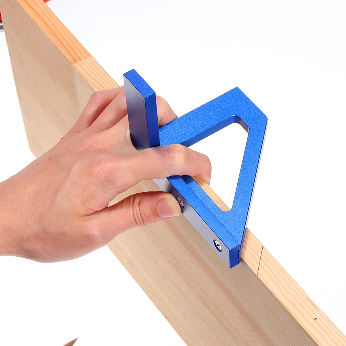 Aluminum Alloy 3D Miter Angle Marking T Ruler - 45/90 Degree Measuring Tool for Woodworking & DIY Projects