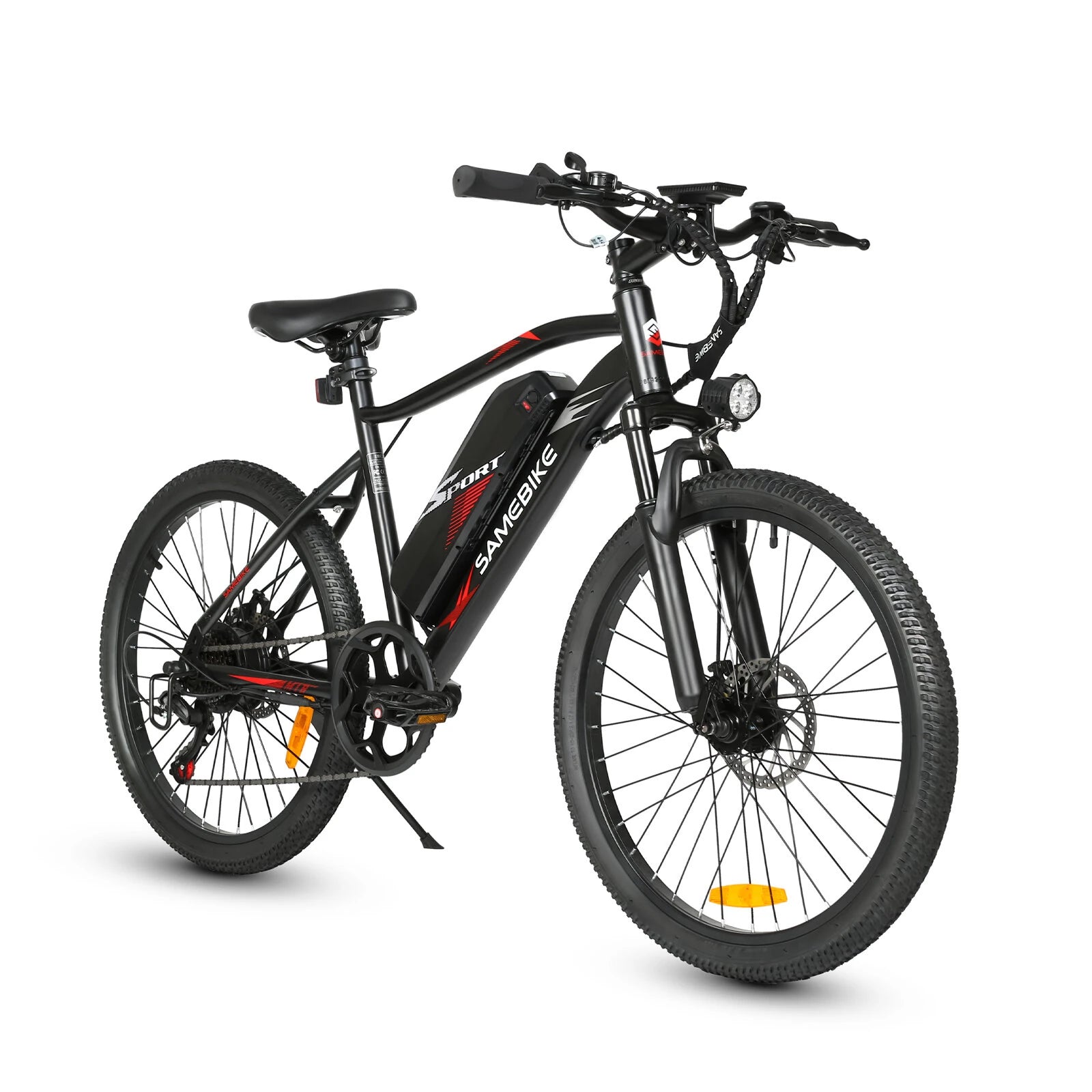 Electric Bicycle 36V 13Ah 350W Motor ecommended Top Speed 25KM/H 24 Inch Tires 90km Max Range 150kg Max Load 7 Speed Shiman0 Gear System