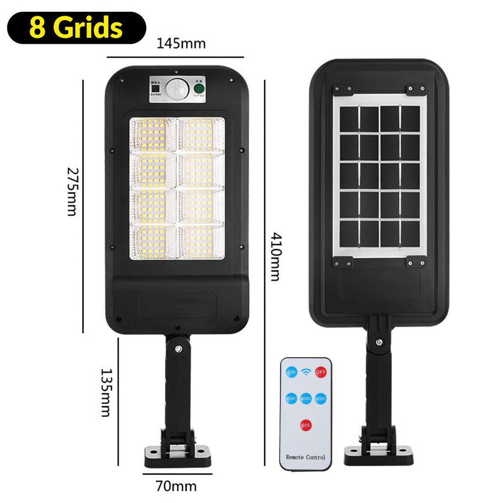 128LED Light Rechargeable Solar Power Street Light Human Body Induction Rural Remote Control Solar Street Lights