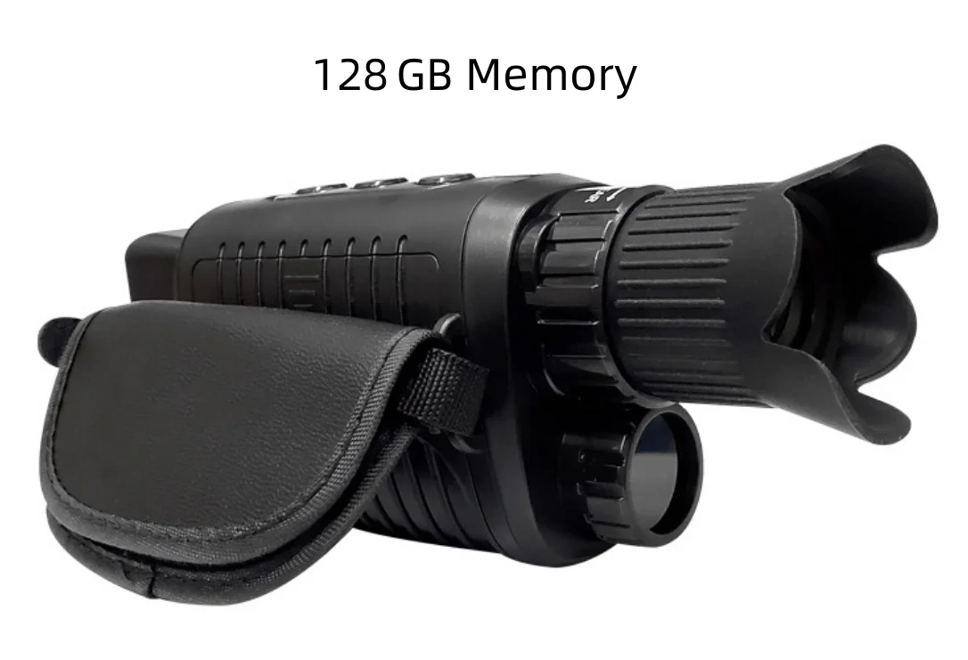 1080P HD Night Vision Monocular, 5X Zoom, 300m Infrared Camera, IPX4 Waterproof, Outdoor Hunting Telescope