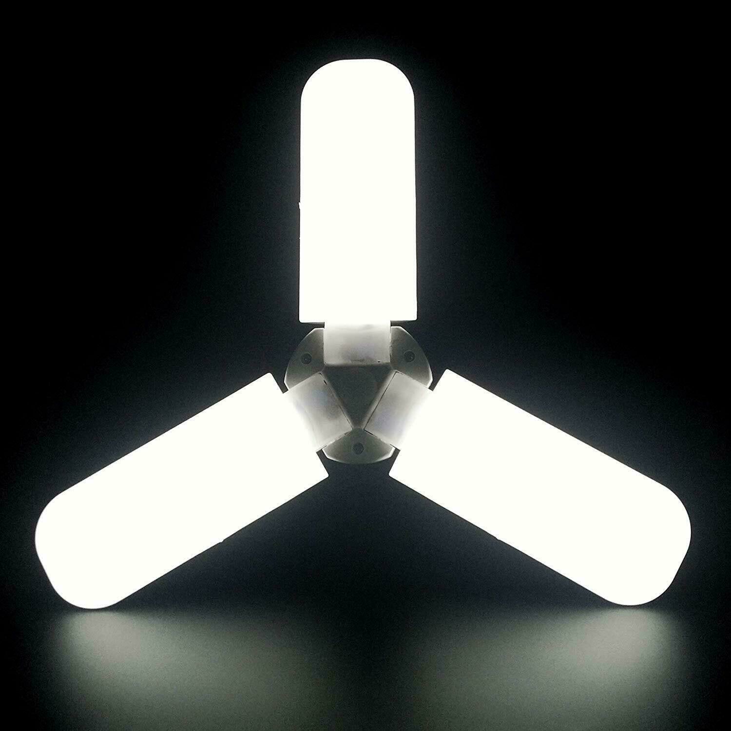 45W/60W Universal Deformable LED Garage Light E27 Foldable Ceiling Workshop Lamp