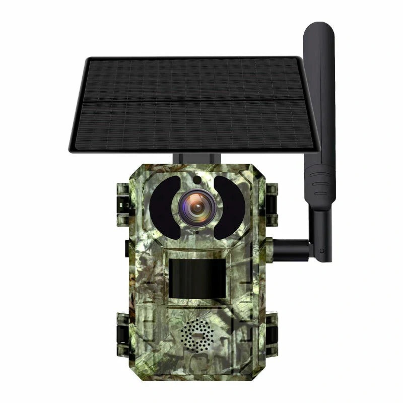 4MP 1440P 4G Wildlife Camera with Solar Panel, PIR Motion Sensor, Waterproof, Night Vision for Hunting and Trail Use