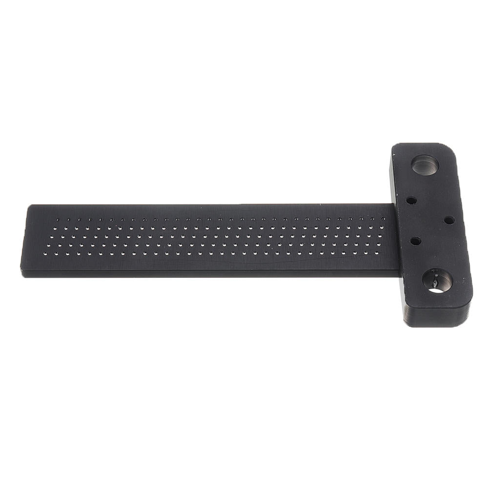 Black Aluminum Alloy T-160 Hole Positioning Measuring Ruler 160mm Metric T Ruler