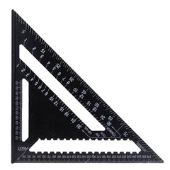 43X30X30cm Imperial Aluminum Alloy Triangle Ruler Black Triangular Ruler